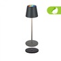 Stolní lampy dekorační - BRILO 7517015 BRILONER Cilano RGBW stolní lampa na baterie IP44, stmívatelné, s nabíjecí základnou, antracit 7517015 - foto 3