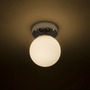 Koupelnová - RED R12200 BOLLY stropní opálové sklo/chrom 230V LED 6W IP44 3000K - RED - DESIGN RENDL - foto 3
