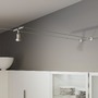 Lanka a příslušenství - P 94600 CorDuo lankový systém montážní set držák na zeď matný chrom - PAULMANN - foto 3