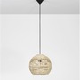Dekorativní - NV 9586503 Závěsné svítidlo MARLO přírodní ratan černý kabel E27 1x12W 230V IP20 bez žárovky - NOVA LUCE - foto 3