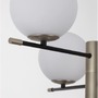 Dekorativní - NV 9009296 Závěsné svítidlo GITCHI matná černá a zlatý kov opálové sklo G9 6x5W 230V IP20 bez žárovky - NOVA LUCE - foto 3
