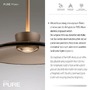 Vícečetná - PN 2193-97 LED závěsné svítidlo PURE Moon 3 ramenné nastavitelná výška stmívatelné 2700K bronz / tmavý amber - PAUL NEUHAUS - foto 3