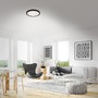 Kruhová - BRILO 3071-015 LED stropní svítidlo hvězdné nebe, pr. 38 cm, 24 W, 3000 lm, černá - BRILO - foto 3