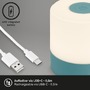 Na stůl - BRILO 7461010 LED nabíjecí stolní lampa, 7 cm, 2W, 150lm, modrá - BRILO - foto 3