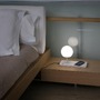 Stolní lampy dekorační - FARO 01007AX VÝPRODEJ VZORKU - Svítidlo NIKO RIGHT BASE GLASS bílá stolní lampa - FARO - foto 3