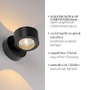 Nepřímé osvětlení - LD 19331-18 Kolekce Schöner Wohnen LED nástěnné svítidlo CHIA, černá, Up- &amp; Downlight, 3000K - JUST LIGHT - foto 3