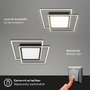 Hranatá - BRILO 3740-015 LED stropní svítidlo, 51,5 cm, 50 W, 5000 lm, černá mat - BRILO - foto 3