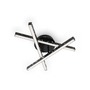 Dekorativní - BRILO 3518-035 LED stropní svítidlo, 40 cm, 15 W, 2200 lm, černá - BRILO - foto 3