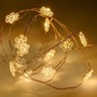 LED osvětlení na BATERIE - DLED BL24W DecoLED LED světelný řetěz na baterie - s vločkami, 20 diod, 2,3 m - foto 3