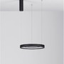 Kruhová - NV 9345612 Závěsné svítidlo PERRINE černý hliník a akryl LED 30W 230V 3000K IP20 stmívatelné - NOVA LUCE - foto 3