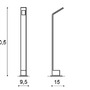 Sloupková - AZZ AZ3483 LED Venkovní sloupkové svítidlo Azzardo Agape 80 dark grey AZ3483 6W 480lm 3000K IP54 9,5cm tmavě šedé - AZZARDO - foto 3
