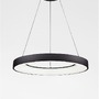 Kruhová - NV 9853044 Závěsné svítidlo RANDO SMART černý hliník a akryl LED 50W 230V 3000K - 4000K IP20 Tuya stmívatelné - NOVA LUCE - foto 3