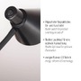 Stolní lampy pracovní - LD 11248-18 PIXIE LED stolní lampa černá s vypínačem flexibilní na psací stůl 3000K - JUST LIGHT - foto 3
