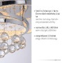 Dekorativní - PN 6267-17 ROTAZO LED stropní svítidlo chrom s křišťalovými přívěsky  krokově stmívatelné 3000K - PAUL NEUHAUS - foto 3