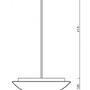 Kruhová - OS AUR60981 AURA P4 závěsné skleněné svítidlo bílá IP40 4000 K 27W LED - OSMONT - foto 3