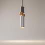 Válec - M MOD303PL-01CFL2 Závěsné svítidlo Palette 40W šedá/mosaz kov designové - MAYTONI - foto 3