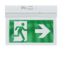 LED nouzové osvětlení Optonica - LED nástěnné povrchové nouzové výstupní světlo 3 hodiny Nouzové trvání s PVC legendou - foto 3