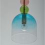 Dekorativní - NV 9009233 Závěsné svítidlo MURANO zlatý kov lesklé světle zelené, modré a růžové sklo E14 1x5W 230V IP20 bez žárovky - NOVA LUCE - foto 3
