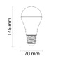 E27 - LED plastová žárovka A70 E27 - foto 3