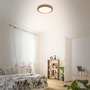 Kruhová - BRILO 3725-014 LED přisazené svítidlo, pr. 38 cm, 24 W, 2900 lm, barva dřeva - BRILO - foto 3