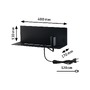 Dekorativní - P 96775 Nástěnné svítidlo Devara USB C E27 230V max. 40W stmívatelné černá mat - PAULMANN - foto 3