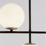 Dekorativní - NV 9009295 Závěsné svítidlo GITCHI matná černá a zlatý kov opálové sklo G9 2x5W 230V IP20 bez žárovky - NOVA LUCE - foto 3