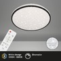 Kruhová - BRILO 3447-115 LED stropní svítidlo hvězdné nebe, pr. 38 cm, 24 W, černá - BRILO - foto 3