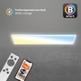 Hranatá - BRILO 7530016 Tava LED stropní svítidlo 98cm, Smart, ovládání hlasem nebo v aplikaci, dálkové ovládání, bílé - BRILO - foto 3