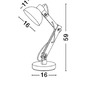 Stolní lampy pracovní - NV 671602 Stolní lampa LILA černý kov a přírodní dřevo E27 1x12W 230V IP20 bez žárovky - NOVA LUCE - foto 3
