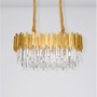 Dekorativní - NV 9050130 Závěsné svítidlo GRANE zlatý kov a křišťál E14 8x5W 230V IP20 bez žárovky - NOVA LUCE - foto 3