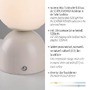 Stolní lampy dekorační - LD 19218-39 Kolekce Schöner Wohnen LED bateriové stolní svítidlo RUDI, písková barva, nabíjecí přes USB, 3000-6000K - JUST LIGHT - foto 3