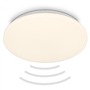 Kruhová - BRILO 3828016 Walk LED stropní svítidlo IP54, 3m dosah čidla, pohybové čidlo, bílé - BRILO - foto 3