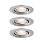 Koupelnová - P 92973 LED vestavné svítidlo Nova mini Plus EasyDim výklopné 3x4,2W 2.700K kov kartáčovaný 230V - PAULMANN - foto 3
