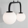 Podélná - NV 9919602 Závěsné svítidlo JOLINE černý kov a hliník bílé opálové sklo LED 16W 240V 3200K IP20 - NOVA LUCE - foto 3