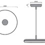 Kruhová - OS ZET60052 ZETA ST1 FP závěsné plastové svítidlo šedá / bílá IP40 3000 K 31W LED - OSMONT - foto 3