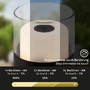 Na stůl - BRILO 7483015 LED nabíjecí stolní lampa, 10 cm, 2W, 150lm černá - BRILONER - foto 3