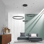 Dekorativní - FAN LED-AKROBAT-S3-NER Závěsné svítidlo LED AKROBAT černá 120W 20620 lm CCT 40/60/80 x 150 cm - FANEUROPE - foto 3