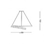 Dekorativní - ILUX 253664 Závěsné svítidlo OZ SP D80 BIANCO bílé průměr 80cm - IDEALLUX - foto 3