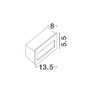 Zapuštěná - NV 726406 Venkovní zapuštěné svítidlo do zdi KRYPTON tmavě šedý hliník LED 3W 3000K 220-240V 17st. IP54 - NOVA LUCE - foto 3