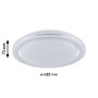 Kruhová - P 70547 LED stropní svítidlo Rainbow efekt duhy RGBW 230V 38,5W chrom/bílá - PAULMANN - foto 3