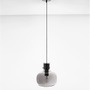 Koule - NV 9236510 Závěsné svítidlo CINZIA kouřové sklo černý kabel černá kovová základna E27 1x12W 230V IP20 bez žárovky - NOVA LUCE - foto 3