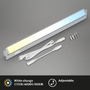 Přisazená - BRILO 2224-014 LED skříňkové svítidlo 54,5 cm 6W 800lm stříbrná - BRILO - foto 3