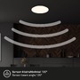 Kruhová - BRILO 3897116 LED stropní svítidlo s čidlem, 35 cm, 18W, 1880lm, bílé - BRILONER - foto 3