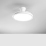 Ventilátory - FAN LED-CONDOR-BCO Stropní svítidlo Condor bílý LED ventilátor 40 W, 4050 lm, CCT stmívatelné s RGB, digitální ovládání s RF dálkovým ovladačem, 24 - FANEUROPE - foto 3