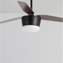 Ventilátory - NV 5260251 Stropní ventilátor se světlem MONSOON tělo z oceli matná černá a sklo 3ABS dřevěné listy LED 18W 3000K - NOVA LUCE - foto 3