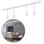 Lištové Briloner 230V - BRILO 8016046 1-fázový lištový systém, kompletní sada, 4x LED závěsná svítidla, bílá - BRILO - foto 3