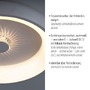 Kruhová - LD 14384-16 VERTIGO LED stropní svítidlo bílé šedá 50x50 kruhové křišťálový efekt stmívatelné CCT 2700-5000K - LEUCHTEN DIREKT / JUST LIGHT - foto 3