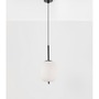 Koule - NV 9624075 Závěsné svítidlo LATO černý kov a opálové sklo E14 1x5W 230V IP20 bez žárovky - NOVA LUCE - foto 3