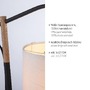 Stolní lampy dekorační - LD 14184-16 GREEN SOFI LED stolní lampa černá s imitací dřeva šňůrový vypínač IP20 do interiéru - LEUCHTEN DIREKT / JUST LIGHT - foto 3