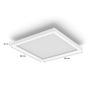 Hranatá - PH 8721103044570 Hue Surimu přisazený LED panel SQ (čtverec) 30x30cm, 2200-6500K RGB - PHILIPS - foto 3